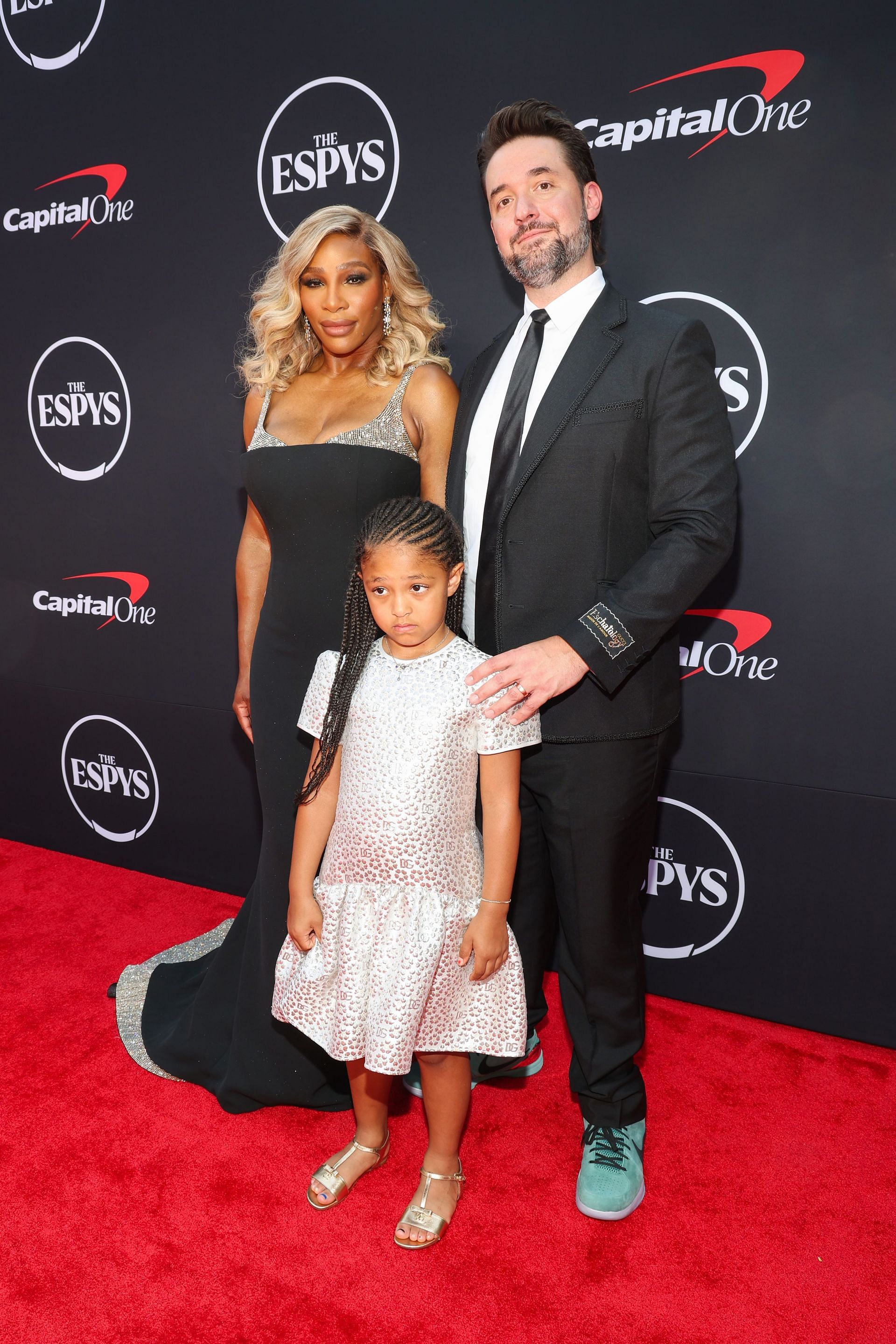 Serena Williams with her husband Alexis Ohanian and daughter Olympia at the 2024 ESPY Awards (Image Source: Getty)